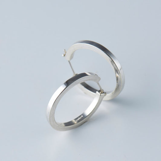 hoop earrings(big square hoop)(1pair)