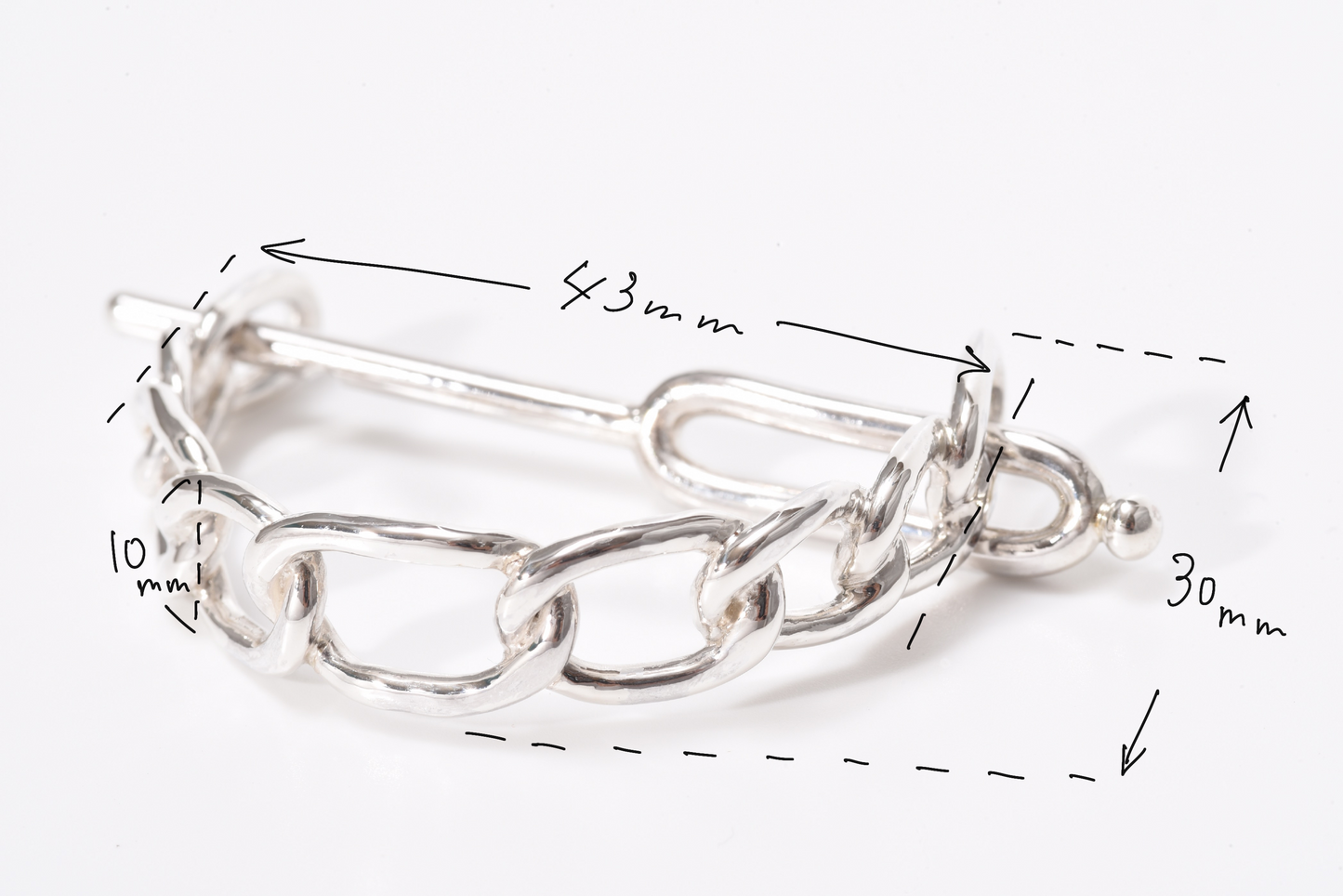 majeste cuban chain hair pin