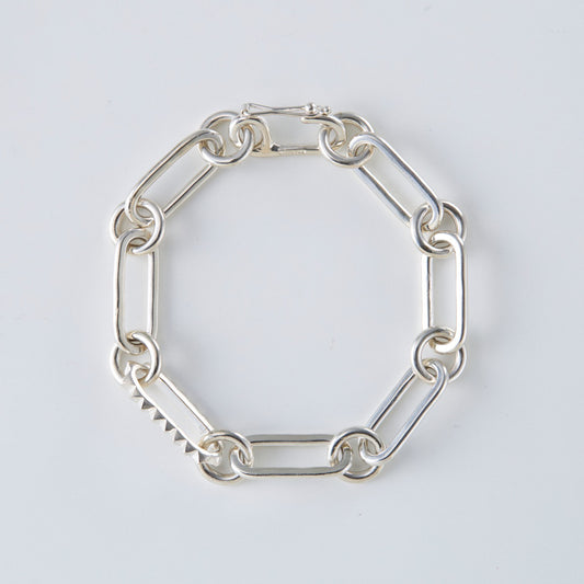 figaro chain spike mix bracelet