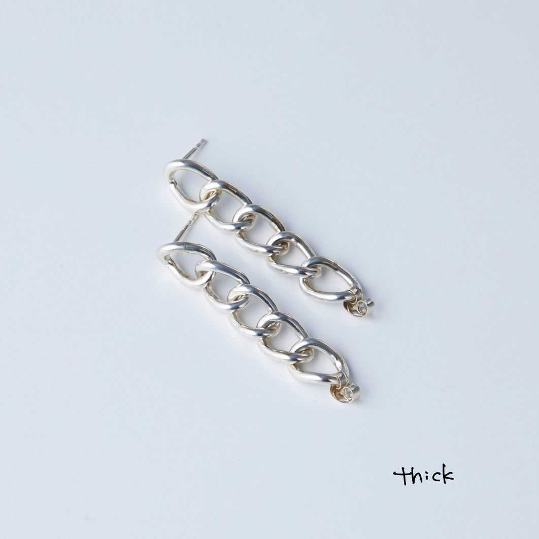 Connect chain earrings (1pair)