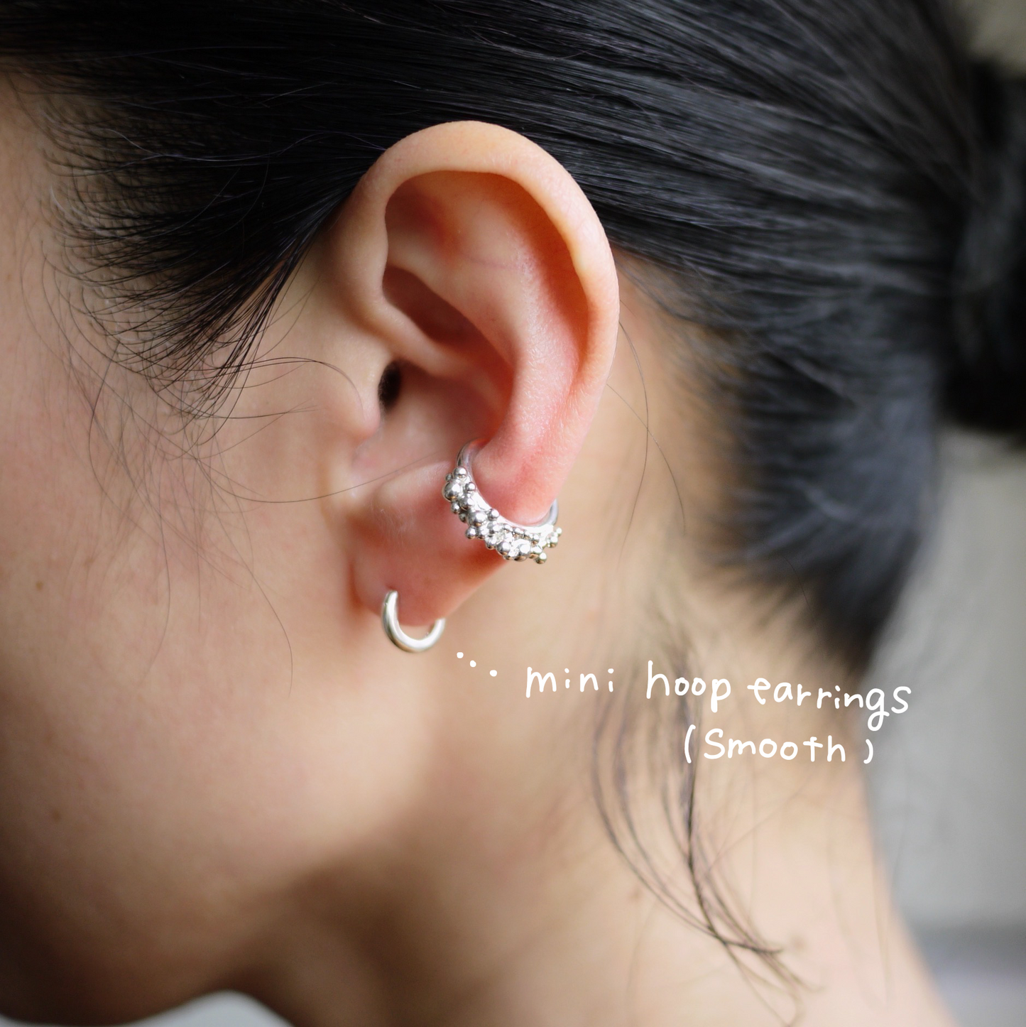 mini hoop earrings