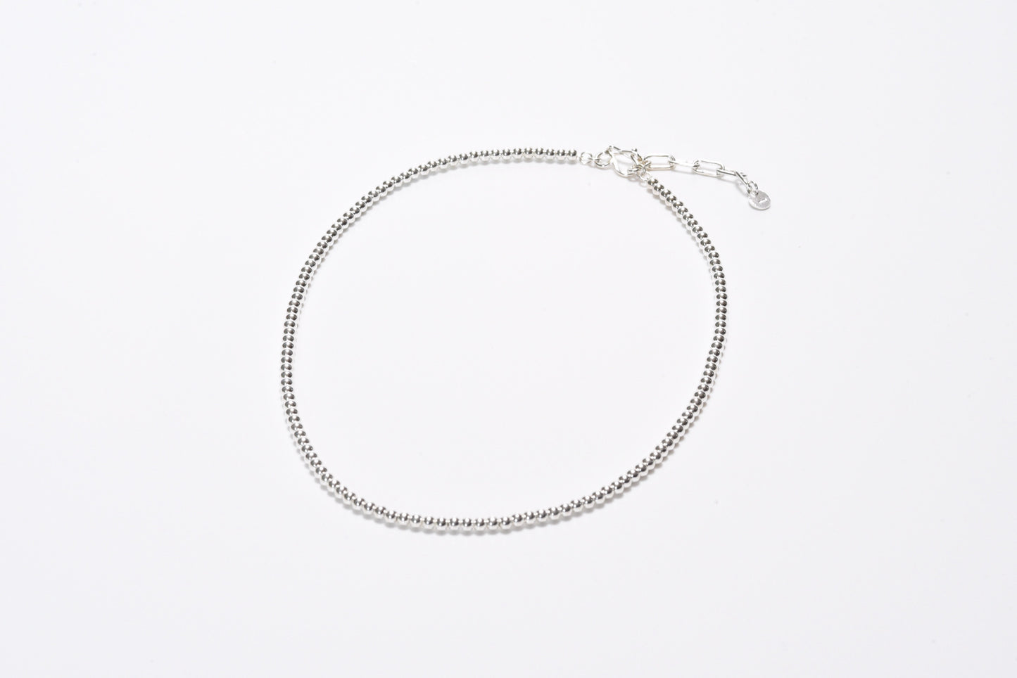 rosary choker necklace sterling silver