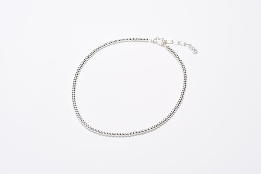 rosary choker necklace sterling silver