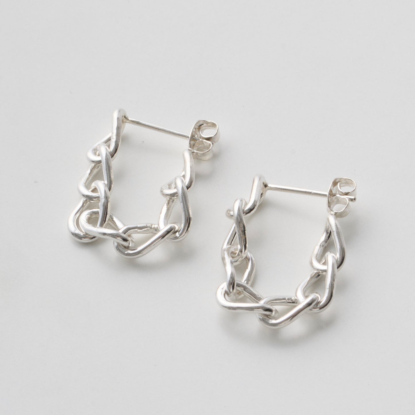 Connect chain earrings (1pair)