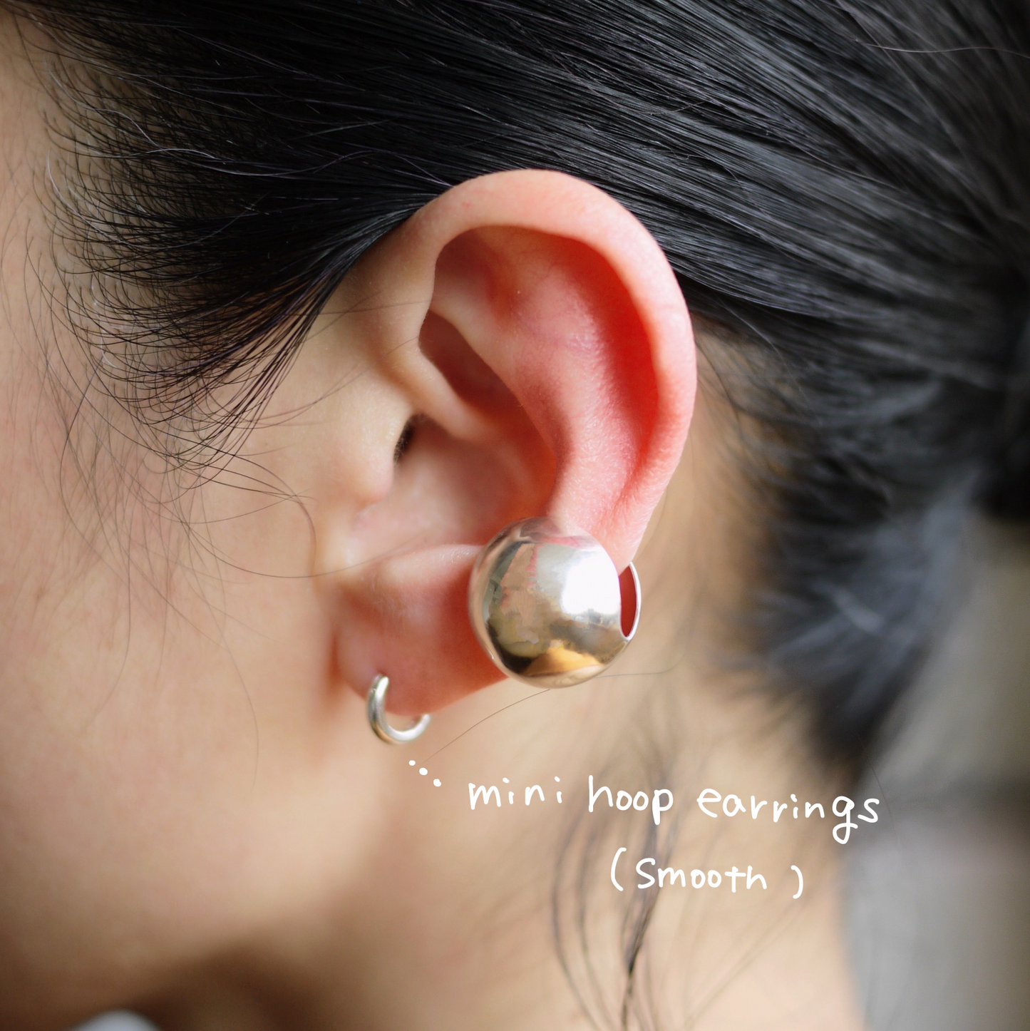 mini hoop earrings