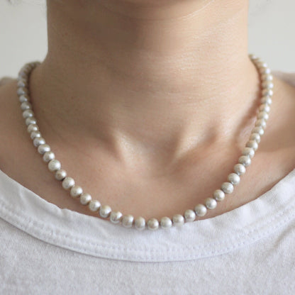 Pearl necklace with extension chain 全5色