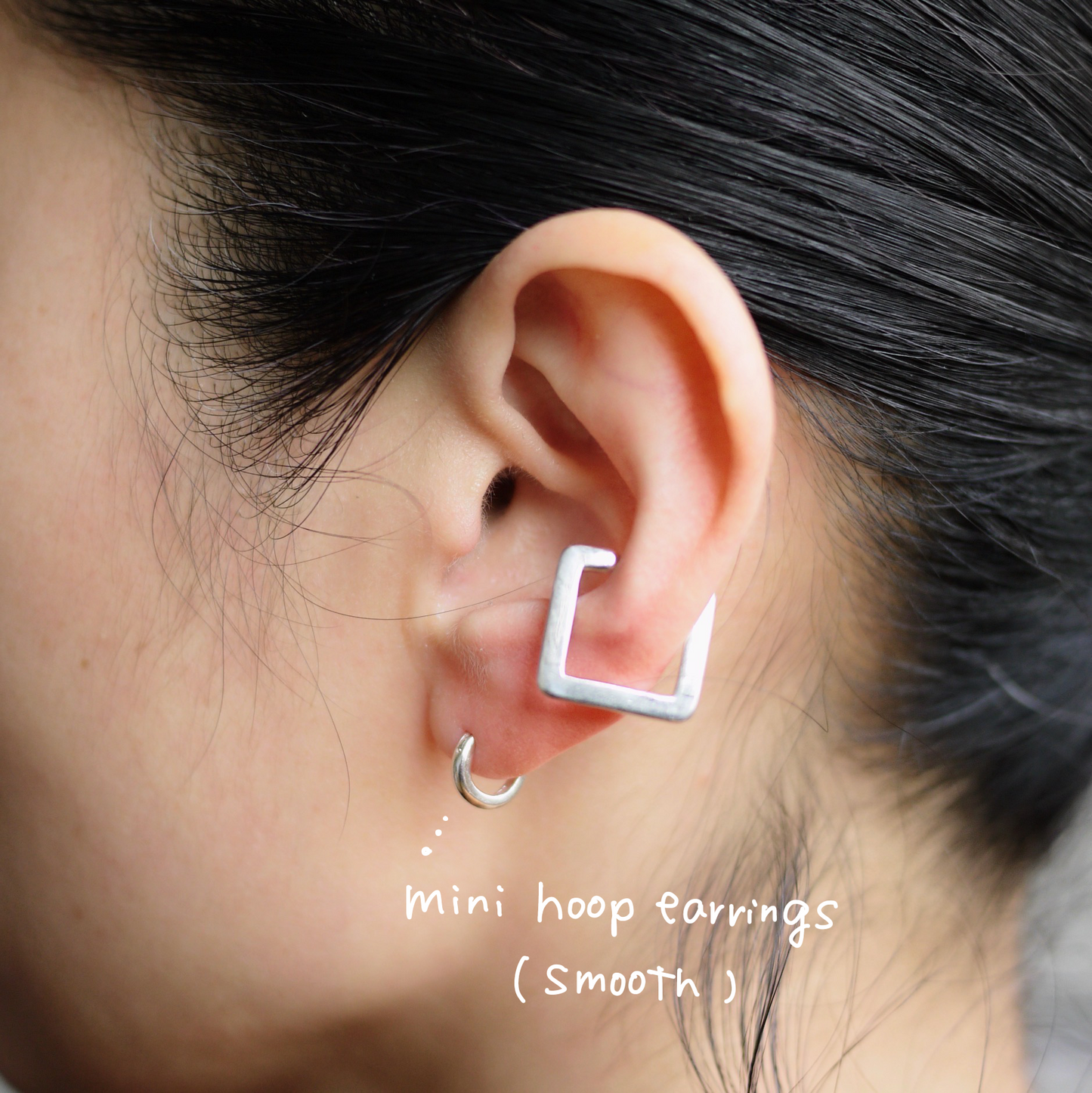 mini hoop earrings