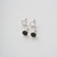 Stone stud earrings (1pair) 全2色