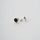 Stone stud earrings (1pair) 全2色