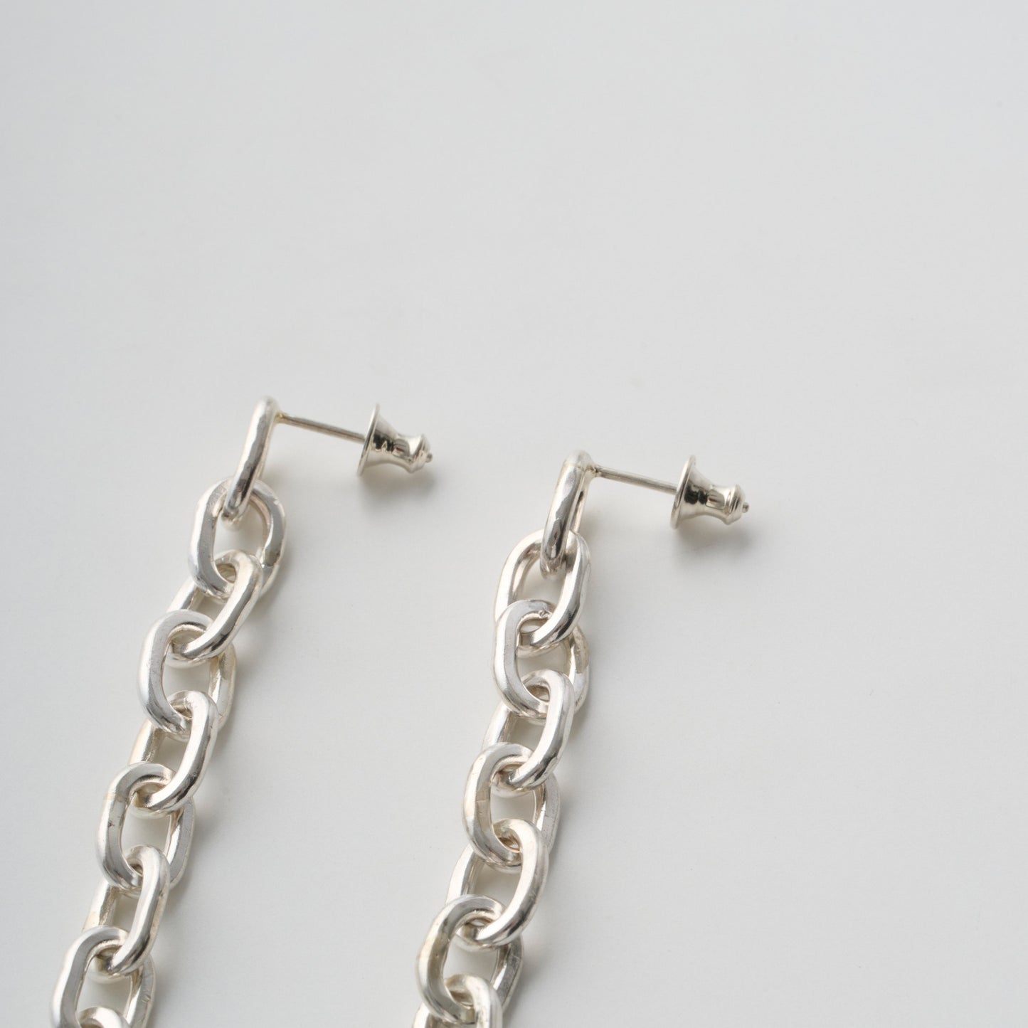 Paperclip chain earrings (1pair)